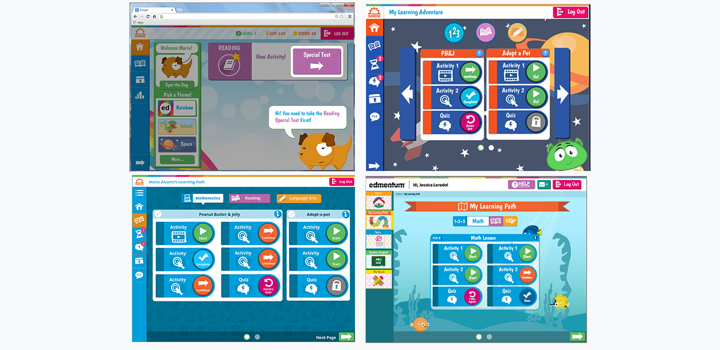 early wireframes and engagement concepts